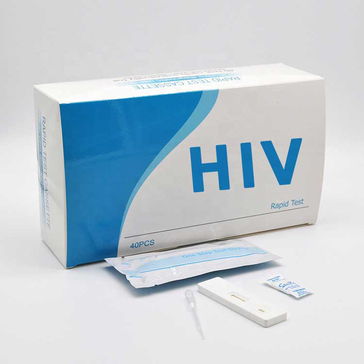 Aids 1 + 2 Kit de tiras reactivas rápidas para la prueba del vih en sangre desechable