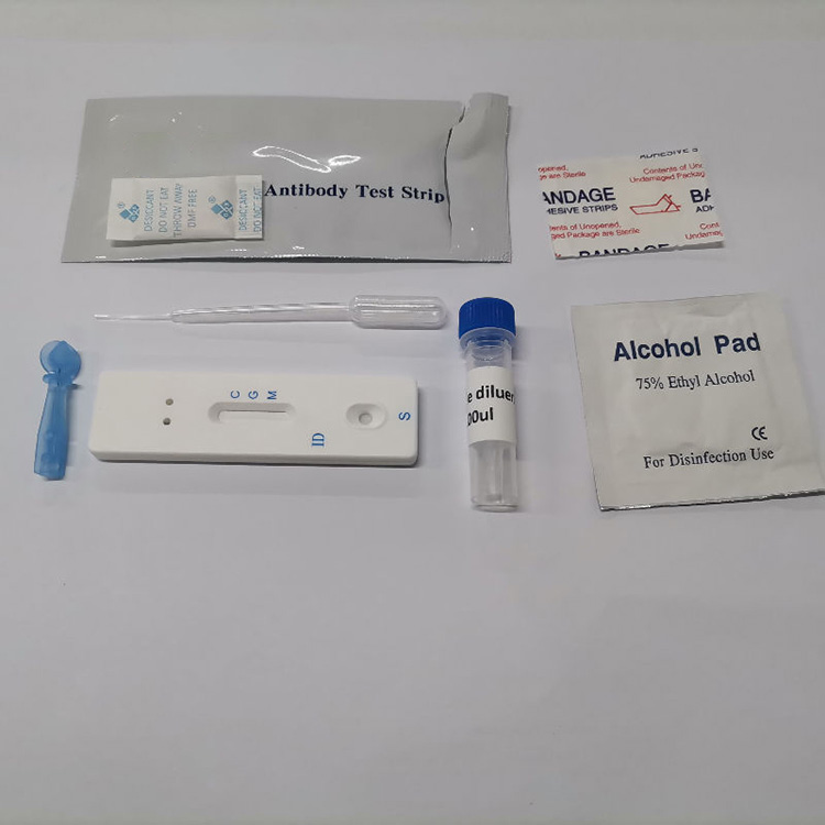 Covid-2019 Kit de anticuerpos de oro coloidal Igm Igg Kit de prueba rápida de antígenos