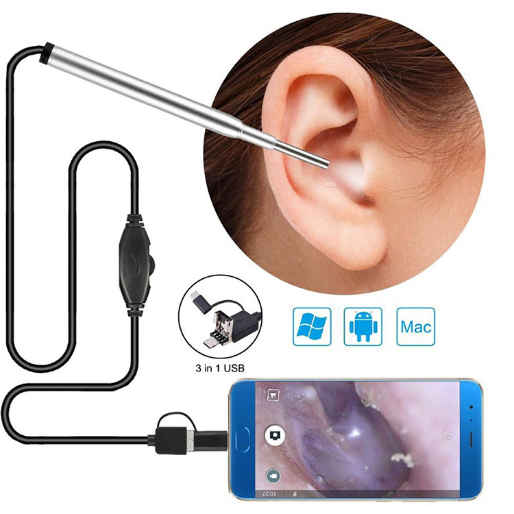 Otoscopio Usb del endoscopio nasal del oído de la cámara del endoscopio médico