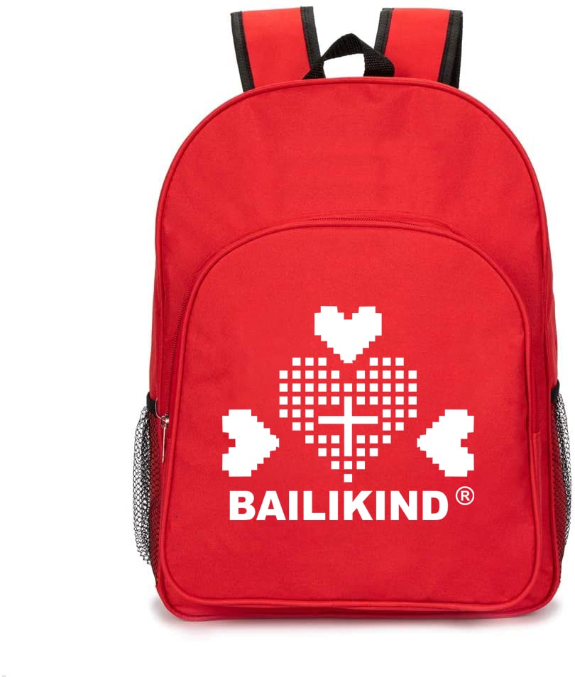 Mochila de primeros auxilios de nailon rojo para el cuidado de niños